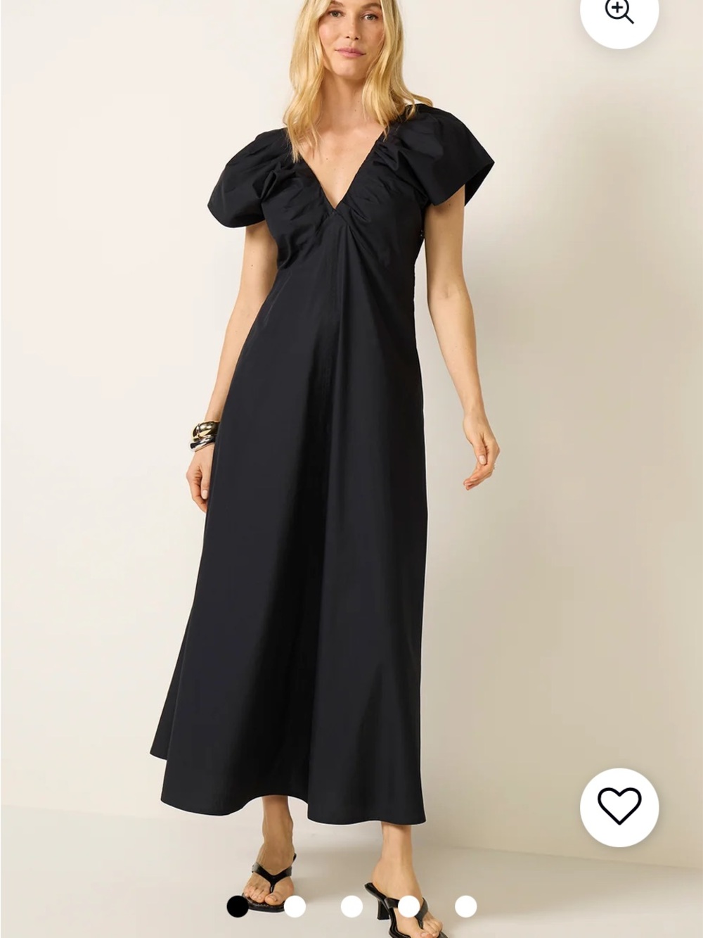 Faherty Coastal Bondhi Dress-Black Maxi Dress NWT 12